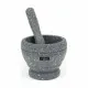 Mortar and pestle Quttin Plastic 11 x 9 cm Black (12 Units)