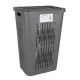 Laundry basket Inde Bella 60 L Graphite 40,5 x 33 x 59 cm (5 Units)