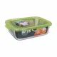 Rectangular Lunchbox with Lid Quttin Green Rectangular 1,5 L (6 Units)