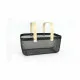 Cesta Multiusos Confortime Metal Madera 40 x 28 x 18 cm (6 Unidades)