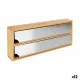 Kitchen Paper Holder Quttin Bamboo Aluminium 33,5 x 13 x 5,5 cm (12 Units)