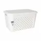 Laundry Basket Tontarelli Arianna With lid White 58 x 39 x 32 cm (6 Units)