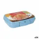 Sandwich Box Titiz Plastic 600 ml 16 x 12 x 4 cm (24 Units)