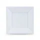 Set of reusable plates Algon Squared Plastic 18 cm 12 Units
