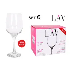 Set de copas de vino LAV Fame high 6 Piezas (6 Unidades)