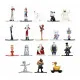 Set de Figuras The Nightmare Before Christmas 4 cm 18 Piezas