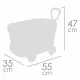 Accesorios para Muñecas Decuevas Niza Carrito 36 x 55 x 47 cm