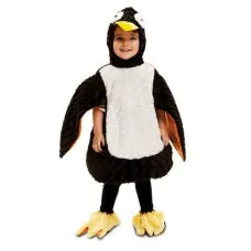Disfraz para Niños Pingüino Blanco/Negro 5-6 Años (3 Piezas)