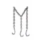 Accesorio para Disfraz My Other Me 180 X 55 X 5 cm Cadenas Carnicero Gris PVC (12)