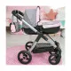 Carrito para Muñecas Reig Stule Pram Gris 63 cm