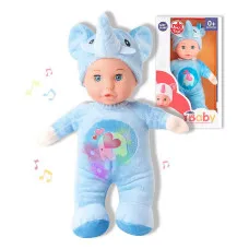 Muñeco Bebé Reig 30 cm Elefante Peluche Azul (30 cm)