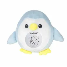 Peluche Musical Proyector Azul Pingüino