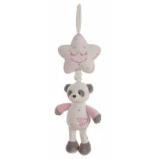 Sonajero Musical Baby Panda 35 cm Estrella Rosa