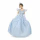 Costume for Adults My Other Me Blue Princess 3 Pieces