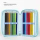 Triple Pencil Case Frozen Blue