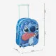 Mochila Escolar 3D con Ruedas Stitch