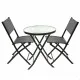 Table set with 2 chairs Aktive 3 Pieces Circular