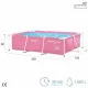 Detachable Pool Colorbaby Pink 1662 L 220 x 150 x 60 cm