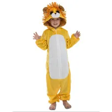 Costume for Children My Other Me Big Eyes Lion 10-12 Years White Black