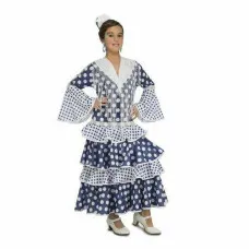 Costume for Children My Other Me Flamenco Dancer Blue 5-6 Years