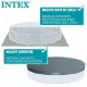 Circular Pool with Filtering System Intex Clearview Prism Frame 488 x 122 cm