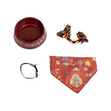 Welcome Gift Set for Dogs Harry Potter Dark Red 21,0 x 21,0 x 8,8 cm Dog 4 Pieces