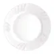 Flat plate Bormioli Rocco Ebro White Glass (24 cm) (36 Units)