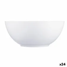 Bol Luminarc Diwali Blanco Vidrio (Ø 18 cm) (24 Unidades)