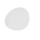 Flat Plate Bidasoa Fosil White Ceramic Oval 28 x 24,8 x 2,5 cm (6 Units)