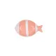 Bowl Quid Kaleido Coral Ceramic Fish 14 x 9 x 3 cm (4 Units)
