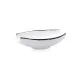 Bowl Ariane Vital Filo White Black Ceramic 19 x 13,5 cm (8 Units)