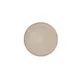 Flat plate Ariane Porous Ceramic Beige Ø 21 cm (4 Units)