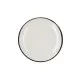 Flat Plate Ariane Vital Filo White Ceramic Ø 27 cm (6 Units)