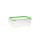 Lunch box Quid Greenery 1 L Transparent Plastic 13 x 18 x 6,8 cm - 1 L (4 Units) (Pack 4x)