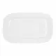 Serving Platter Bidasoa Glacial White Ceramic 36 x 21 cm (3 Units) (Pack 3x)
