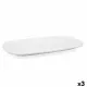 Serving Platter Bidasoa Glacial White Ceramic 36 x 21 cm (3 Units) (Pack 3x)