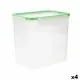 Hermetic Lunch Box Quid Greenery Transparent Plastic 4,7 L (4 Units) (Pack 4x)