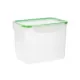 Hermetic Lunch Box Quid Greenery Transparent Plastic (3,7 L) (Pack 4x)