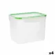 Hermetic Lunch Box Quid Greenery Transparent Plastic (3,7 L) (Pack 4x)