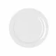 Flat plate Bidasoa Glacial Ceramic White (24 cm) (Pack 6x)