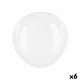 Plato Llano Quid Boreal Blanco Vidrio Ø 30 cm (6 Unidades) (Pack 6x)