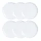 Set de Platos Luminarc Diwali 6 pcs Blanco Vidrio