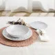 Dinnerware Set Bidasoa Aquilea Grey Ceramic 18 Pieces