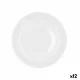 Plate Bidasoa Glacial White Ceramic Ø 15 cm (12 Units) (Pack 12x)