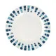 Flat Plate Quid Simetric Blue Ceramic 23 cm (12 Units)