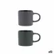 Cup Bidasoa Dark Moon Ceramic 250 ml (12 Units)