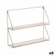 Shelves Vinthera Moa Steel Golden 50 x 40 x 12 cm (6 Units)