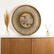 Wall mirror Vinthera Moa Rattan Natural 59 cm (4 Units)