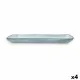 Serving Platter Quid Boreal Blue Ceramic 28 x 14 cm (4 Units) (Pack 4x)