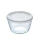 Fiambrera Redonda con Tapa Pyrex Cook & Freeze 1,1 L 15 x 15 x 10 cm Transparente Silicona Vidrio (4 Unidades)